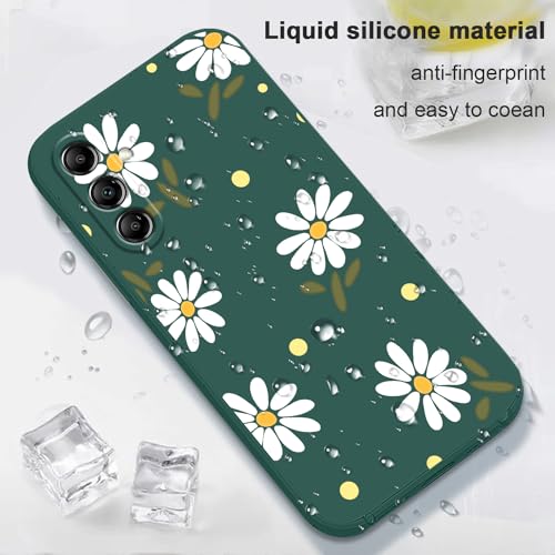 Coque silicone Galaxy A25 5G LEECG doublure microfibre anti-rayures écran 16,5 cm vert - 6