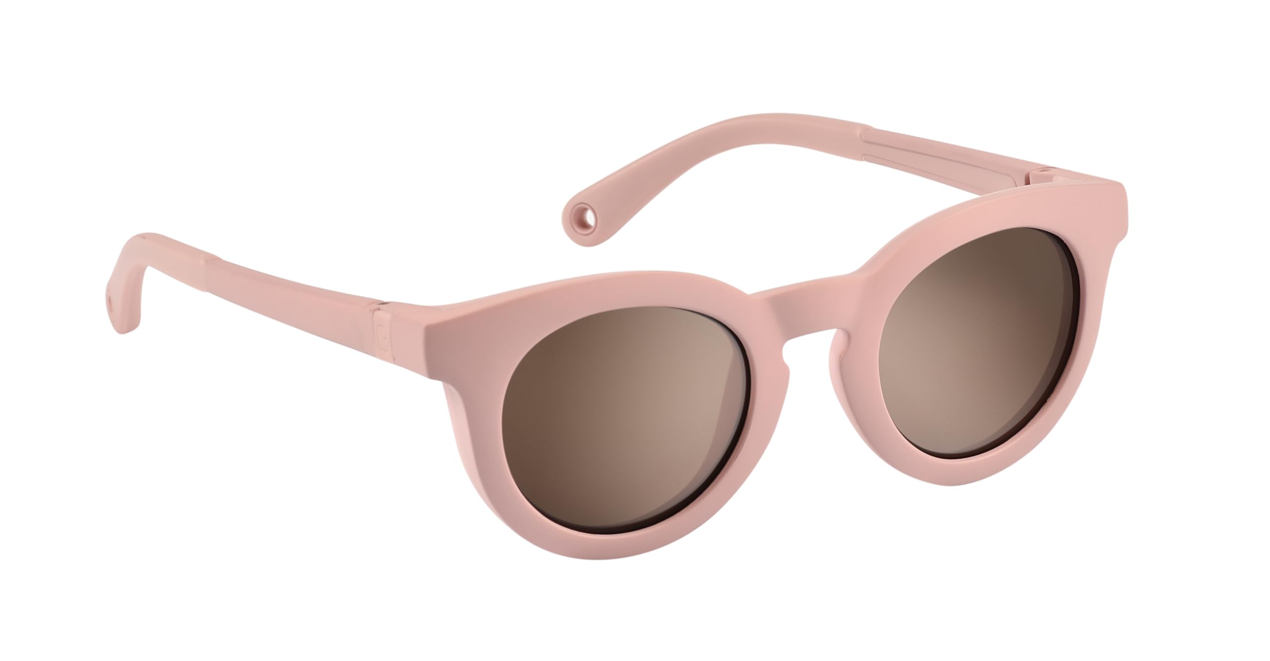 BEABA, Lunettes de Soleil pour Enfant 2-​4 Ans, Protection 100 Pour cent UV - CAT 3, Protection Latérale, Confort Optimal, Branches Ajustables 360 Degré, Adapable à la vue, RETRO Happy Dusty Rose