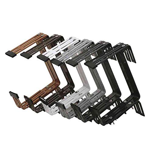 Siena Garden Blumenkastenhalter Premium, 3-fach verstellbar, anthrazit, 2...