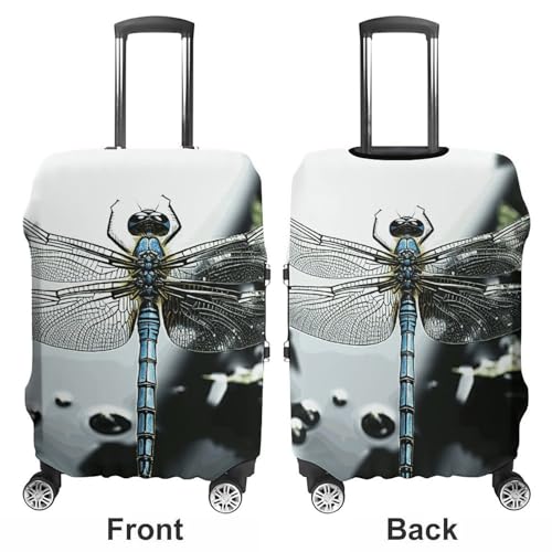 Travel Luggage Cover Elastic Suitcase Protector Anti-Scratch Washable Dragonfly Luggage Sleeve Tsa Approved Carry on Covers Baggage Cover Fits 18-32 Inch Luggages3