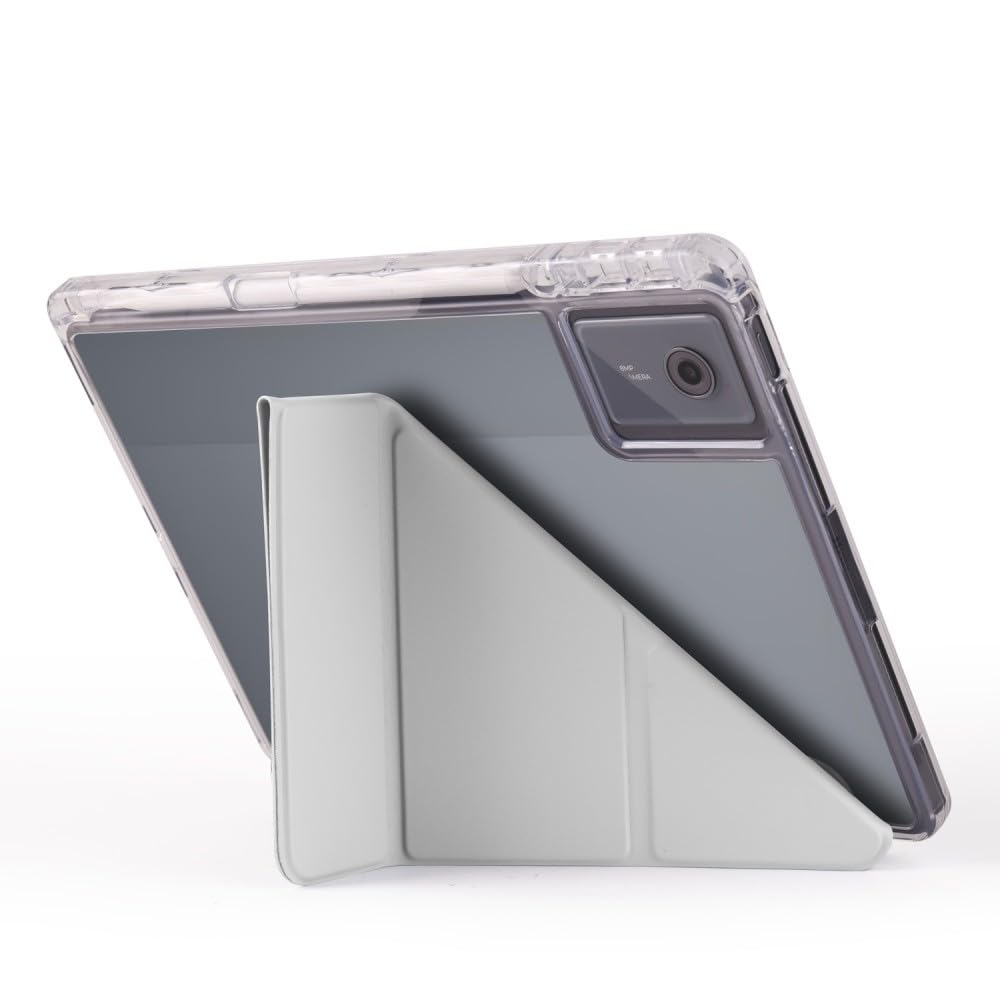 Generic etui kompatybilne z Xiaomi Redmi K Pad (kolor: szary) skórzany stojak z klapką twardy silikonowy pokrowiec na tył