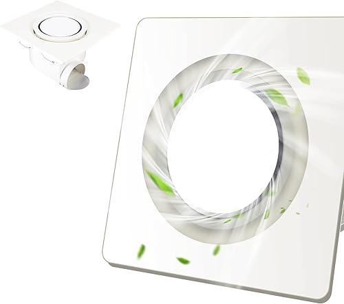 AmaCielo Extractor de baño con luz, ventilador de ventilación de baño, ventilador de baño silencioso 1.0 Sones 110 CFM, ventilador de ventilación de