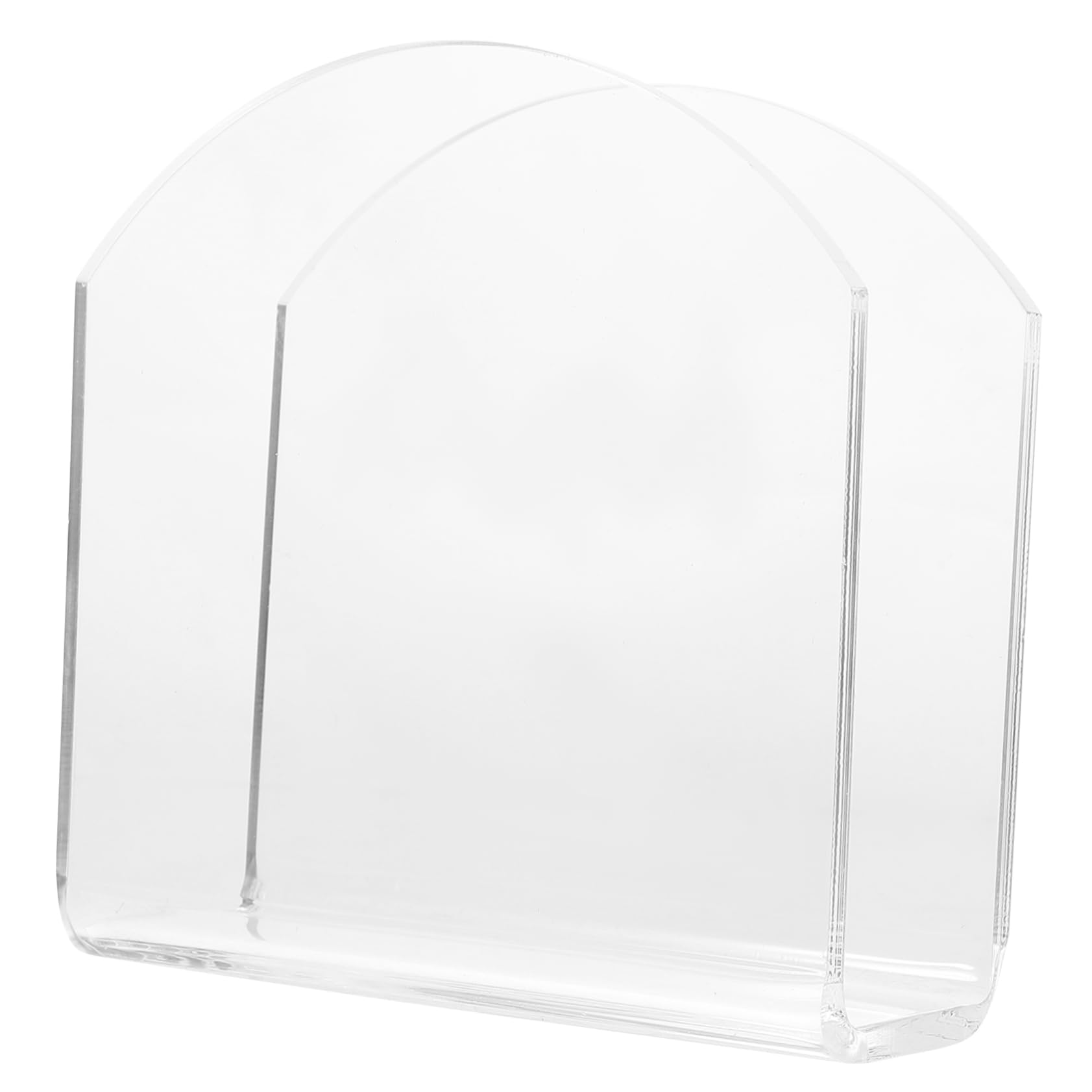 PartyKindom 3pcs Portatovaglioli Da Ristorante Western in Acrilico Trasparente Automatico Supporto Organizzatore Di Argenteria Mano Distributore Hardware Portapenne Da Scrivania Transparent