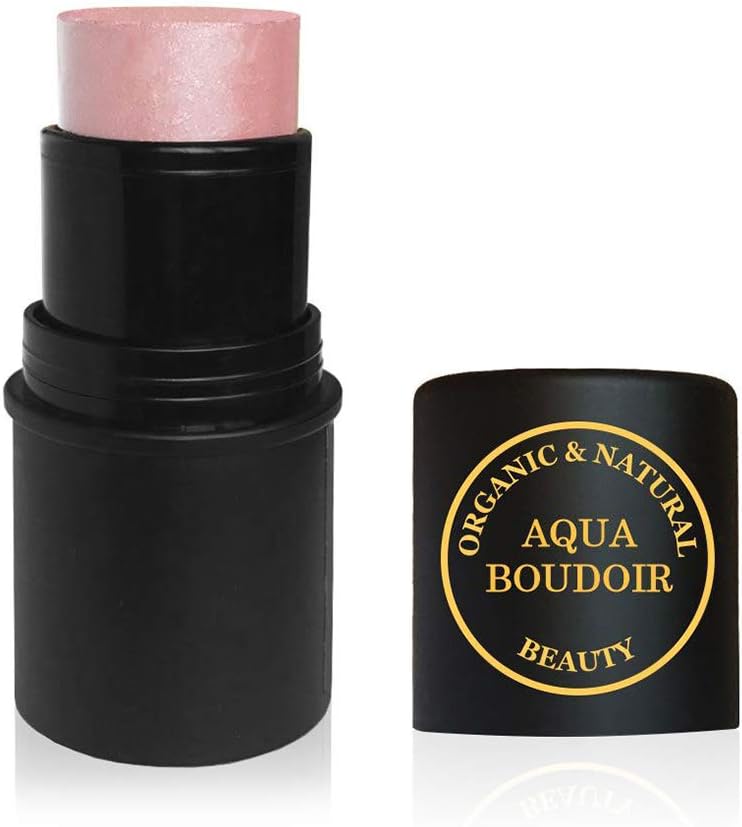 Natural Organic Lip Cheek Tint Stick, Non-Toxic Vegan Cruelty Free Cream Face Blush Makeup Shade Stick - color 100 Pink Frost