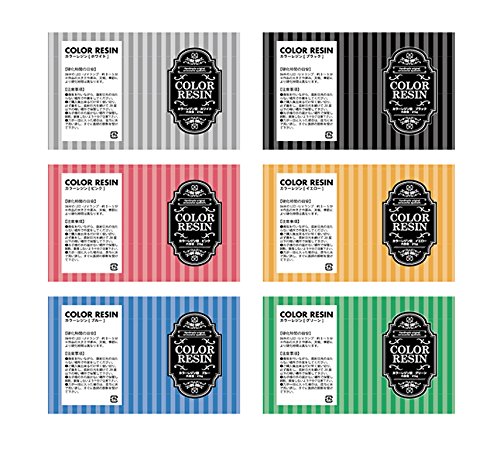 Amazon | カラーレジン液 UVクラフトレジン液 25g×6個セット