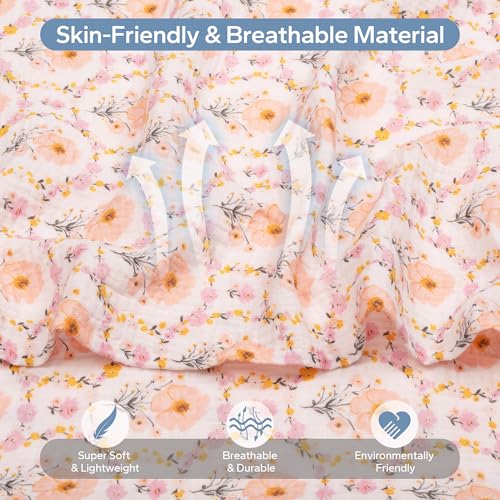 Image of SERAPHY Muslin Car Seat Cover Baby, Universal Carseat Covers Baby Girl Boy | 100% Muslin Cotton, Universal Fit, Breathable, Soft Infant Car Seat Canopy, For Boys and Girls, Sun & Wind Protection