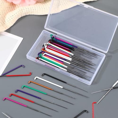 image for CroBlissful 60 Pcs Needle Felting Needles 7 Colors,Wool Felting Suppli