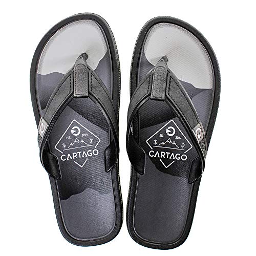Chinelo Maiorca II, Cartago, Masculino, Cinza/Preto, 42