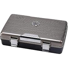 Silver Match Seyahat Tipi Puro Kutusu Humidor Metalik Gri 10's