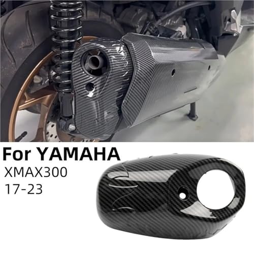 Protector térmico de escape para Yamaha XMAX300: cubierta de carbono 3