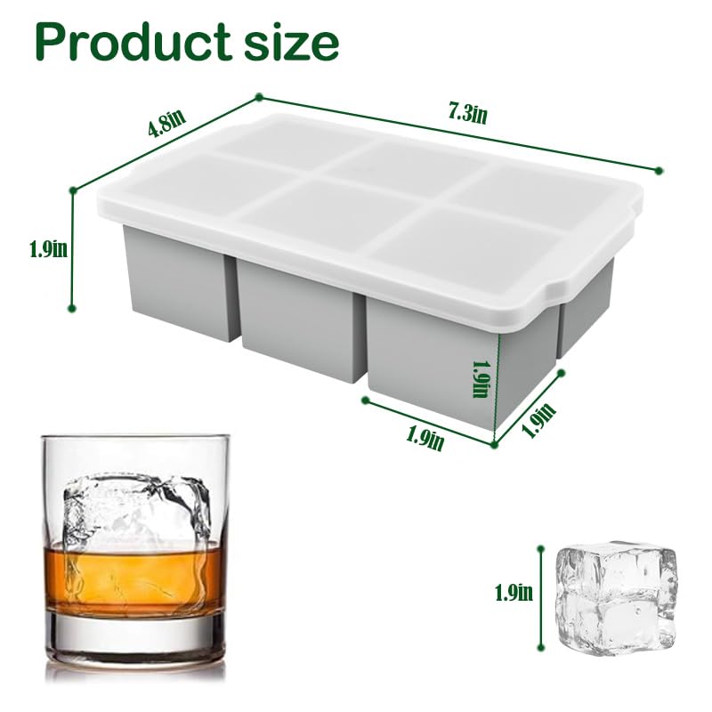 Bandeja para cubos de hielo de silicona pack 2 miniatura 5
