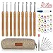 Aeeque Häkelnadel Set mit Ergonomischer Holzgriff, 9 PCS Bambus Häkelnadeln 2,0 mm - 6,0 mm, Praktisch Häkelnadel Set für Anfänger, Arthritis, Licht Häkelnadeln Set für Schal Socken Pollover kelnadel Set günstig Kaufen-Aeeque Häkelnadel Set mit Ergonomischer Holzgriff, 9 PCS Bambus Häkelnadeln 2,0 mm - 6,0 mm, Praktisch Häkelnadel Set für Anfänger, Arthritis, Licht Häkelnadeln Set für Schal Socken Pollover