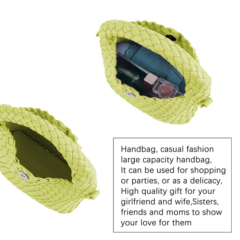 Bolso bandolera tejido pequeño para mujer miniatura 6