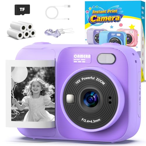 HOOMOON Kids Instant Print Camera