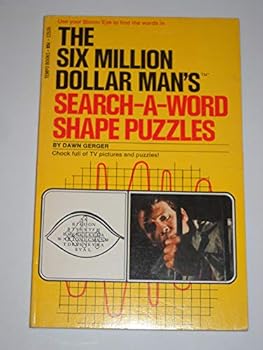 Paperback The Six Million Dollar Man's Search-a-Word Shape Puzzles Book