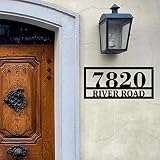 Custom House Number Address Sign Personalized Metal Address Plaque Personalized Metal Outdoor Addres