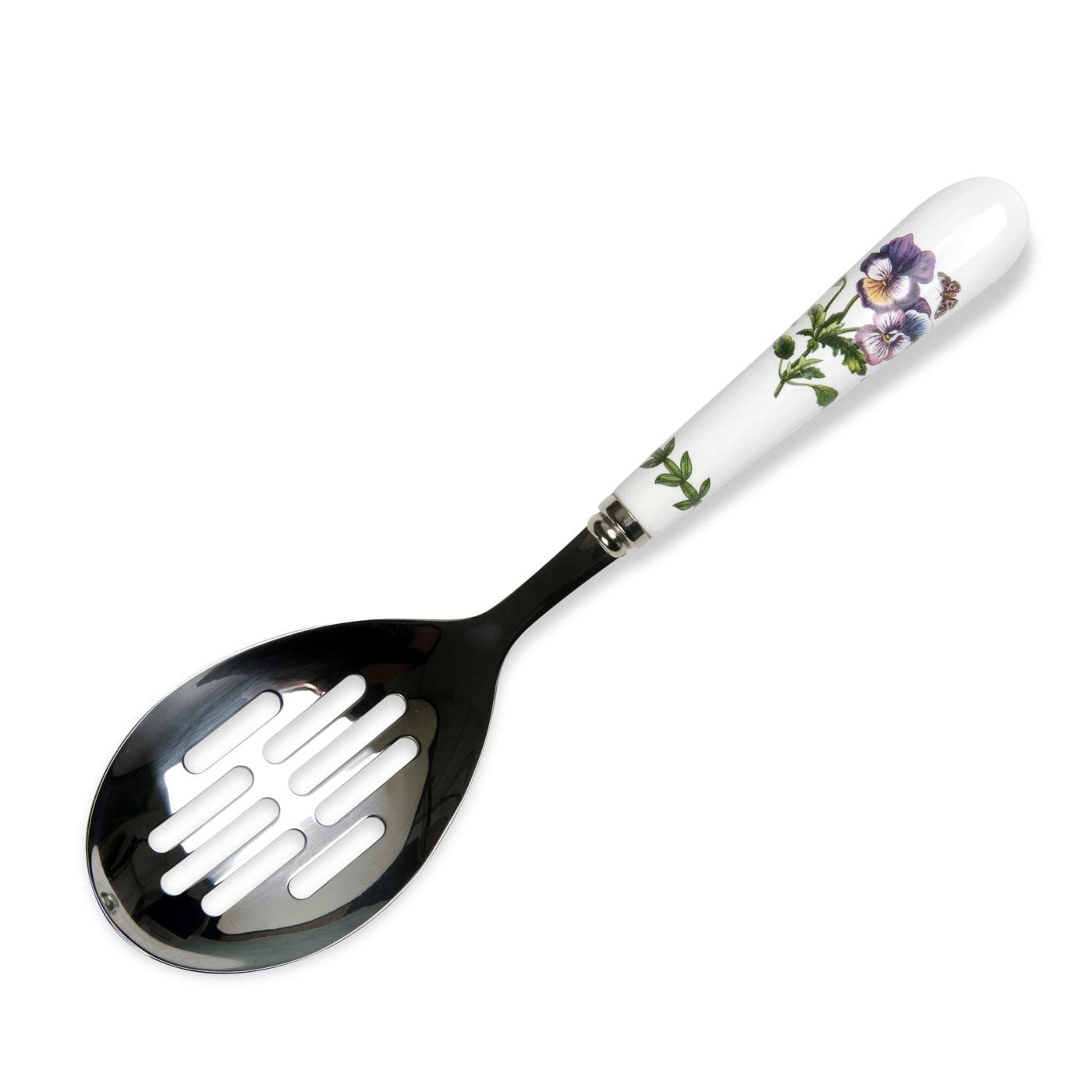 Portmeirion Slotted Spoon, Stainless Steel, Multicolor, 1.2" H x 10" L x 1.8" W