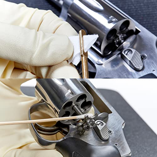 Gun Cleaning Supplies,1000PCS Gun Cleaning Patches and 300PCS Gun Cleaning Swabs,6\" Long Cotton Swabs,2\"x2.36\" Lint Free Gun Cleaning Rags Fit Most Caliber Firearms