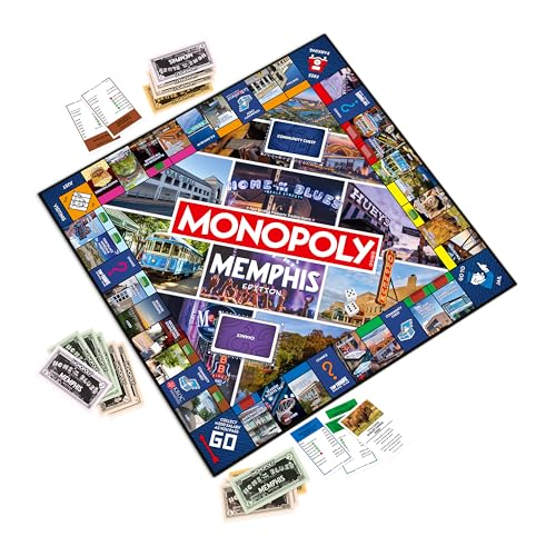 Monopoly Memphis TN edición 2-6 jugadores juego familiar miniatura 2