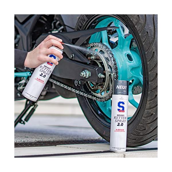 Dr. Wack - S100 Weißes Kettenspray 2.0 400 ml I Premium Motorrad-Kettenöl für noch weniger Reibung & Verschleiß & S100… – Bild 7