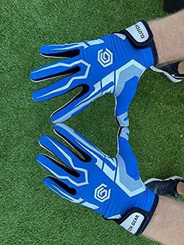 WarriorXGear CG Football Gloves (Royal Blue, X-Large)