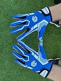 WarriorXGear CG Football Gloves (Royal Blue, X-Large)