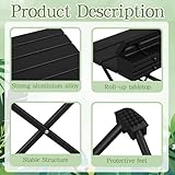 Nuoyiman Folding Camping Table, Outdoor Lightweight Portable Camping Table with Carrying Bag, Small Compact Picnic Aluminum Roll Up Tables for Camping, Picnic, Beach, Fishing, BBQ, Cooking, Outdoor - Image 4