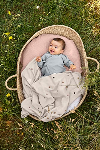 Couverture en tricot pour bébé coton biologique couverture lit nomade LÄSSIG - 4