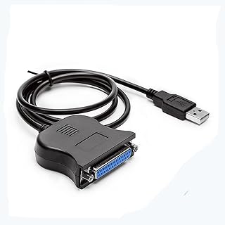 GXMRHWY USB 2.0 Male to DB25 Female Parallel Printer Cable System Driver Free 1.5Meter