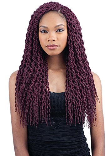 CURLY SENEGAL TWIST - FREETRESS CROCHET BRAIDING HAIR (1B)