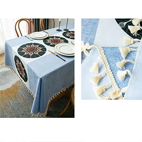 Nappe rectangulaire lavable pour repas de camping et buffets de fête