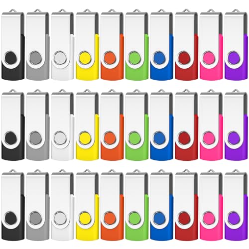 Image of 16GB 100-Pack Flash Drive, AreTop Bulk USB 2.0 Memory Stick Thumb Drives | Flash Drive Bulk Thumb Drives Multipack USB Drives Jump Drive 100 Pack (16GB 100 Pack, Mix Color)