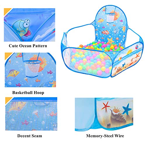 image for InnoFun Kids Pop Up Ball Pit Play Tent,Children Playhouse Indoor Outdo
