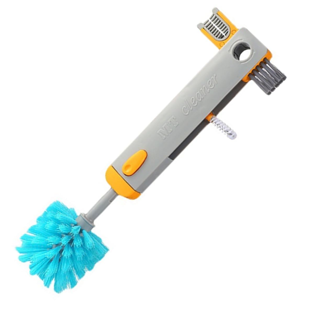4 in 1 Brush Grey Cleaning Brush, Bottle Gap Cleaner Brush, Cup Cover Cleaning Brush,Cup Crevice Cleaning Tools,Water Bottle Cleaner Brush,Home Kitchen Cleaning Tools