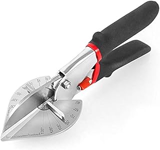 Multi Angle Miter Shear Cutter Hand Tools,45-135 Degree Adjustable Angle Scissors Trim Shears Tools for Vinyl Wood Molding Trim