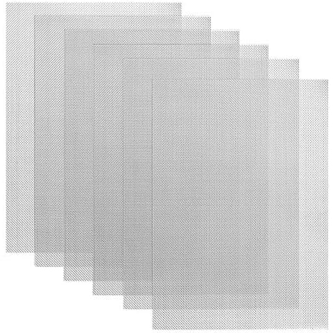 Huayue 6 PCS Woven Wire Mesh, Stainless Steel Woven Mesh Rodent Control Insect Mesh Rodent Proof Mesh 1mm Hole for Air Bricks Cage Net Cabinets Window Door Mesh, 300 * 210mm Cover