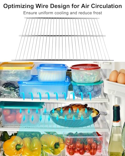 Image of W10838310 Freezer Wire Shelf Compatible with Whirlpool Gladiator WZF34X16DW04 WZF34X16DW10 WZF34X18DW00 W11187306, Upright Freezer Shelf Wire Replace AP5988763 W10581578 PS11727968 EAP11727968