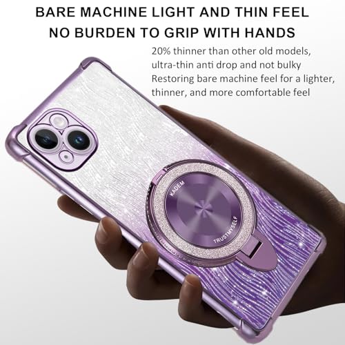 Coque paillettes iPhone 14 Plus violette : sublimez votre smartphone lors de vos sorties - 5