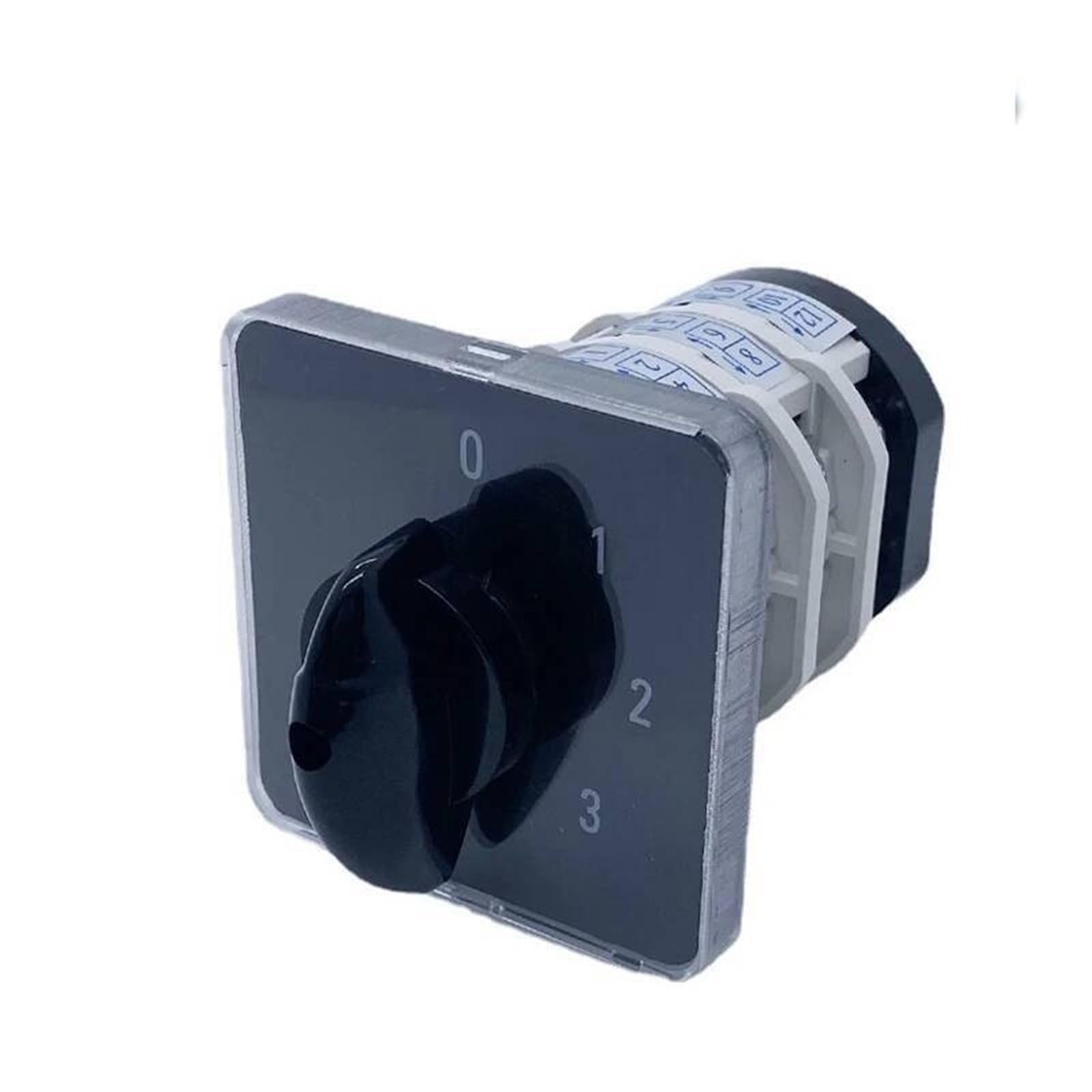 BKGWCSOR YMZ12-32/3 Four Position 0-3 Changeover Selector 32A Three Poles Silver Manual Transfer Rotary Cam Switch Switches