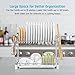 iSPECLE Dish Drying Rack with Drainboard - 304 Stainless Steel 2 Tier Dish Racks with Spout for Kitchen Counter, Dish Drainer with Tray, Stainless Steel Utensil Holder, Cutting Board Holder, Silver