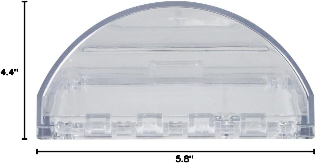 Safety Technology International, Inc. STI-13000NC Universal Stopper without Horn Housing, Flush, Clear , White