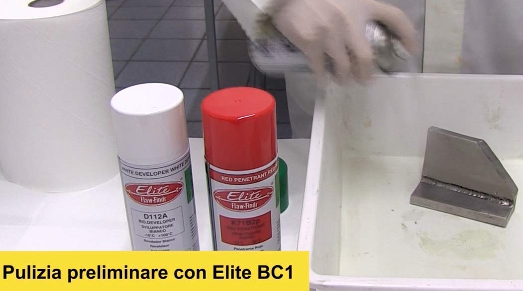 LIQUIDO PENETRANTE, PULITORE, RILEVATORE per CRICCHE e altri DIFETTI su SALDATURE e su Tutti i Materiali - Bombole Spray 400 ml - Il Kit per Iniziare COMPLETO