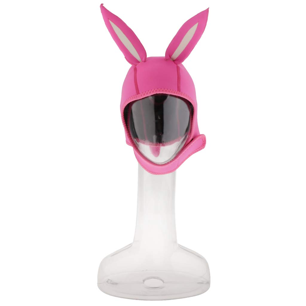Neoprenhaube Taucher Haube 3mm Kaninchen Tauchhaube Diving Kapuze Rosa