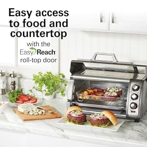 Hamilton Beach Easy Reach 6 Slice Countertop Air Fryer Toaster Oven Combo — photo 4 of 5