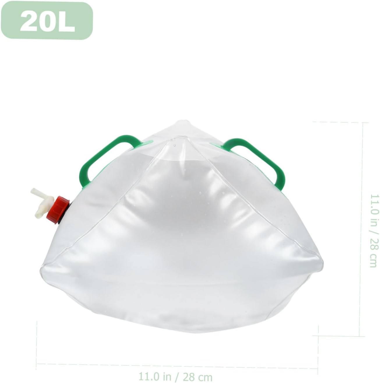 2pcs Water Container Bag Lightweight Portable Outdoor Water Carrier for Camping Hiking Travel and Emergency Preparedness