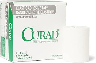 Medline NON260403Z Elastic Adhesive Bandage Tape, Latex Free, 3