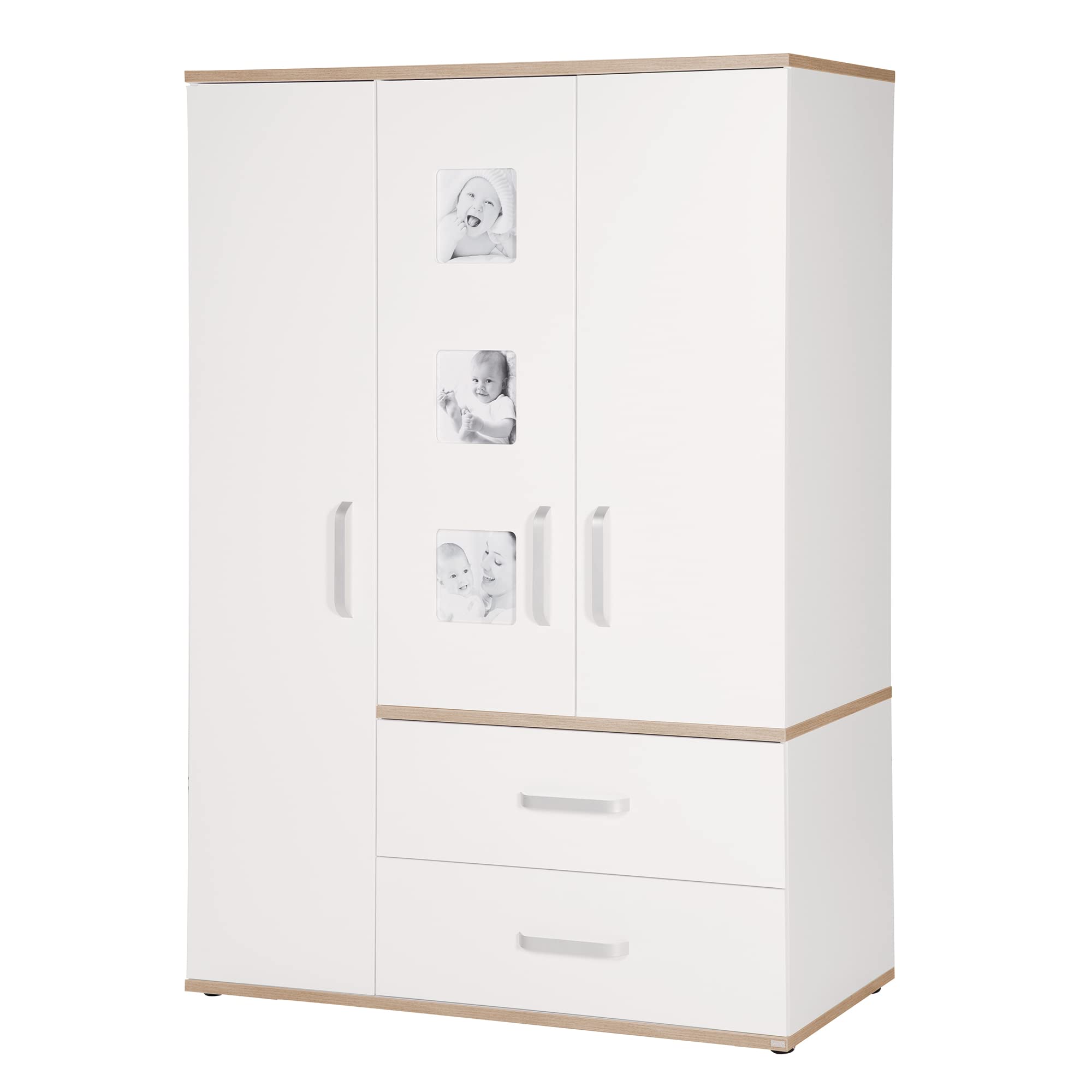 roba Kleiderschrank Weiss 134,5 x 55 x 193 cm