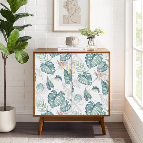 myforHD Tapete Selbstklebende Fototapete Wandpapier Blume Folie Dekorfolie Möbelfolie Klebefolie Pflanzen Laub Blumen Design 44cmX1000cm… – Ansicht 2