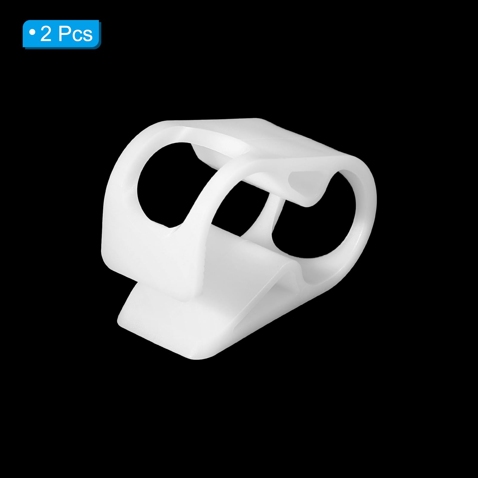 PATIKIL 2pcs Plastique Tube Tuyau Colliers 3/8" - 5/8 Tube OD Blanc | Réglable Précis Débit Contrôle Tuyau Pince Agrafe, pour Laboratoire Pincement Valve