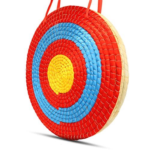 Vhioner Archery Targets For Backyard, Traditional Handmade Solid Straw Archery Target 3 Layer 20 Inch #TOP13